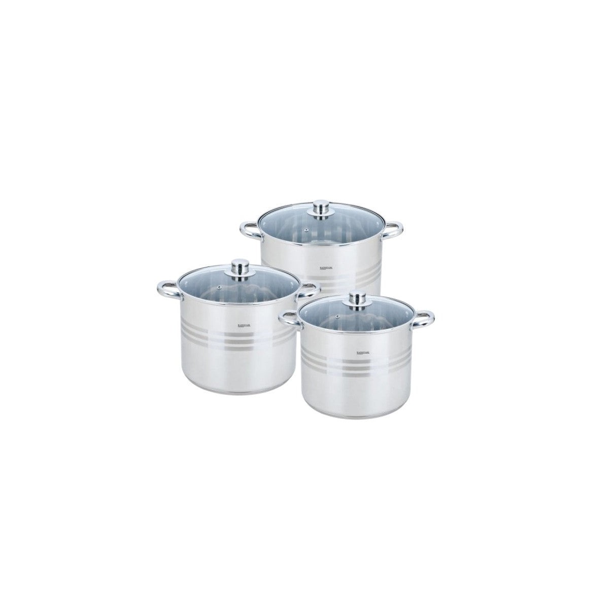 Комплект 6 тенджери Bohmann от неръждаема стомана