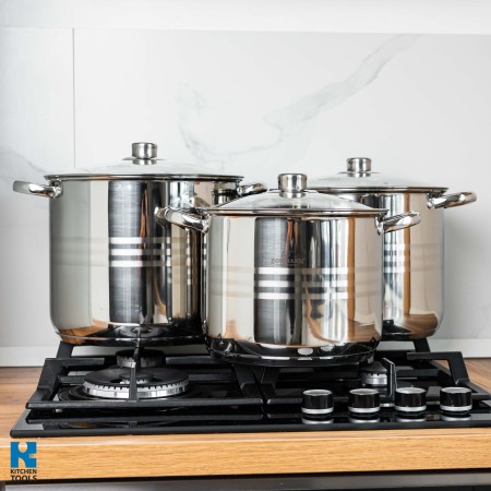 Комплект 6 тенджери Bohmann от неръждаема стомана