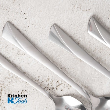 Комплект от 6 сребристи вилици, неръждаема стомана