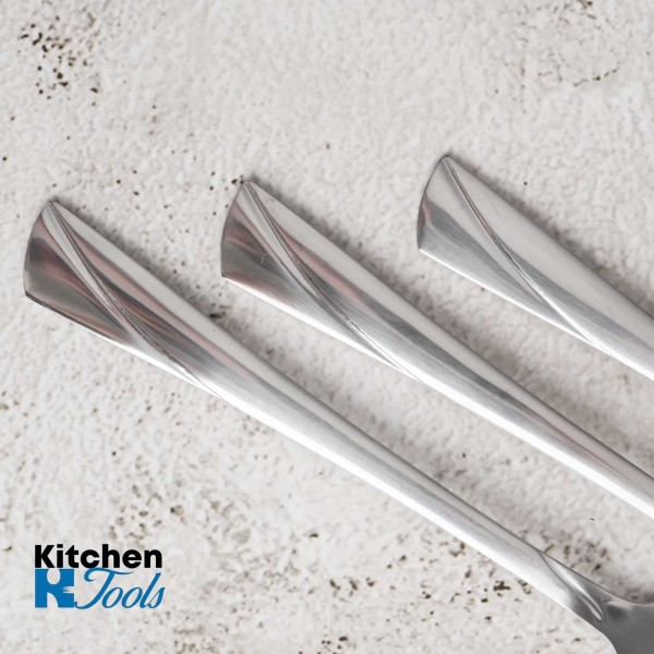 Комплект от 6 сребристи чаени лъжички