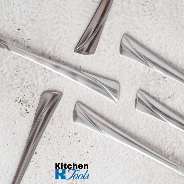 Комплект от 6 сребристи чаени лъжички