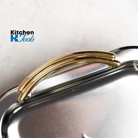 Комплект подноси Bohmann с златни дръжки