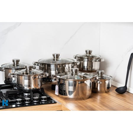 Комплект тенджери Bohmann - 12 части, индукция