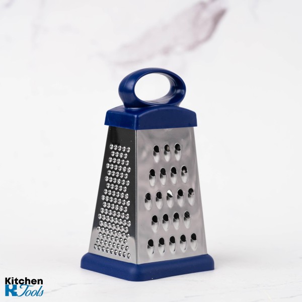 Мини ренде с 4 страни, 12 см, силиконова дръжка/основа, неръждаема стомана, Bohmann