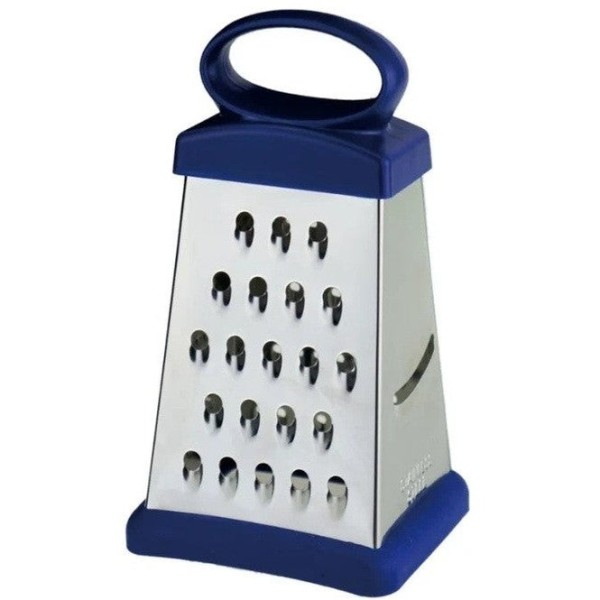 Мини ренде с 4 страни, 12 см, силиконова дръжка/основа, неръждаема стомана, Bohmann