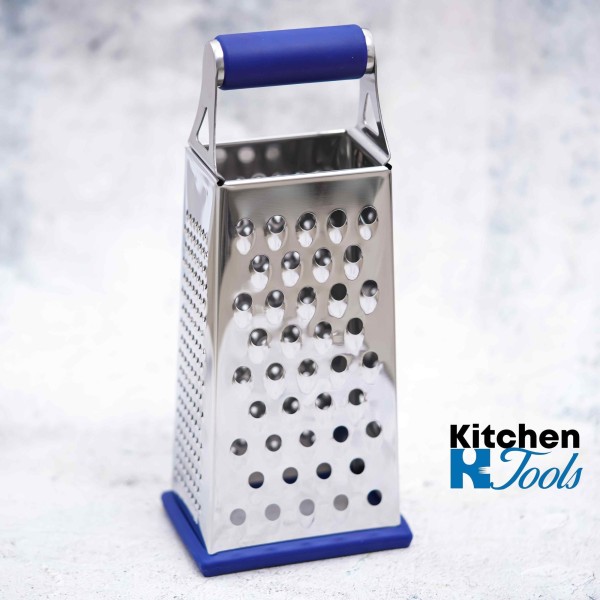 Ренде с 4 страни, 24 см, силиконова дръжка/основа, неръждаема стомана