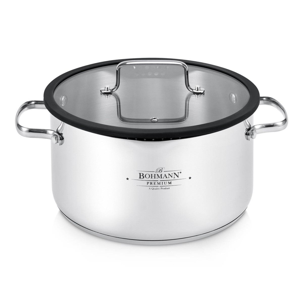 Тенджера Bohmann Premium 18/10, 9.2L, стъклен капак