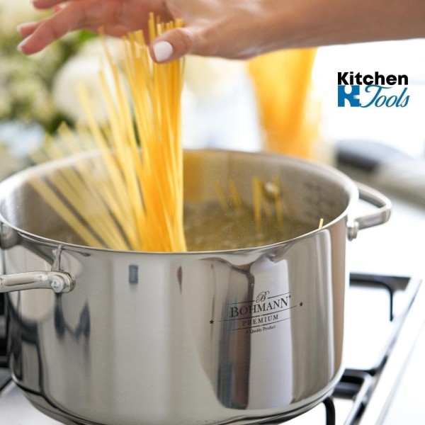 Тенджера Bohmann Premium 18/10, 9.2L, стъклен капак