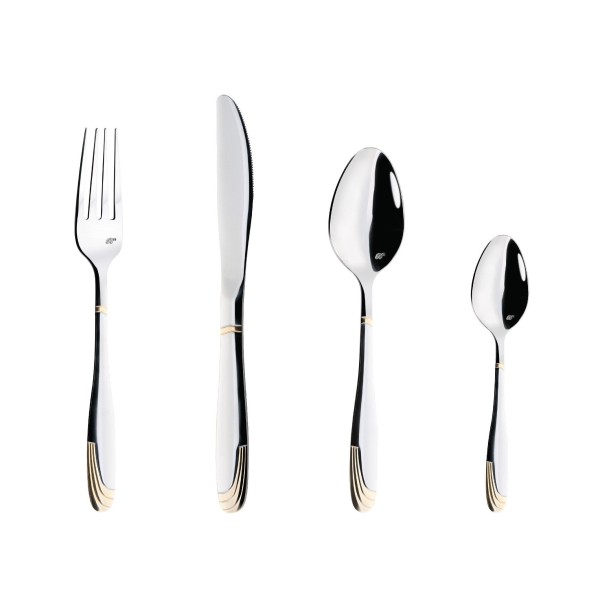 Комплект прибори Bohmann Premium, 24 части, злато