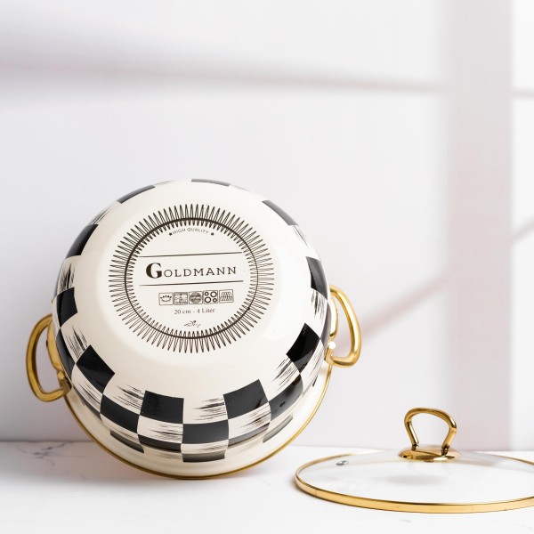 Емайлирана тенджера 22x13 см, 5 литра