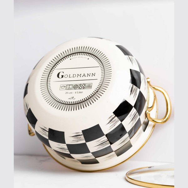 Емайлирана тенджера 22x13 см, 5 литра