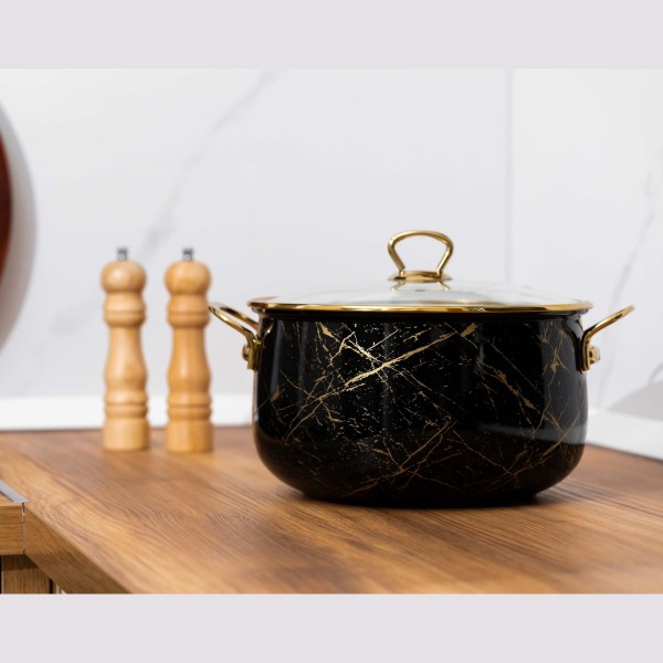 Елегантна емайлирана тенджера 6.2L - Goldmann