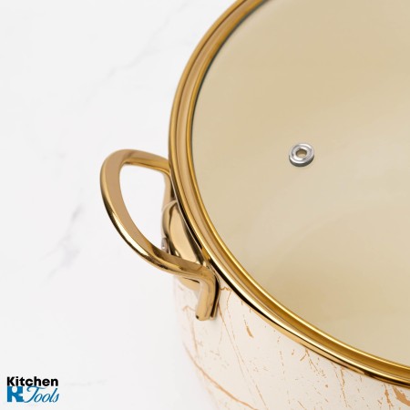 Емайлирана тенджера Goldmann, 8.5л, индукция