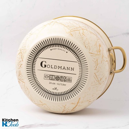Емайлирана тенджера Goldmann, 8.5л, индукция