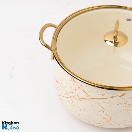 Емайлирана тенджера Goldmann, 8.5л, индукция