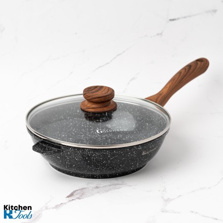 Висок лят алуминиев тиган Goldmann 24x7 см