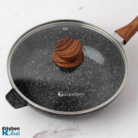 Висок лят алуминиев тиган Goldmann 24x7 см