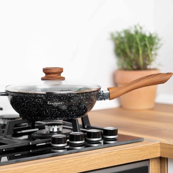 Висок лят алуминиев тиган 28см Goldmann