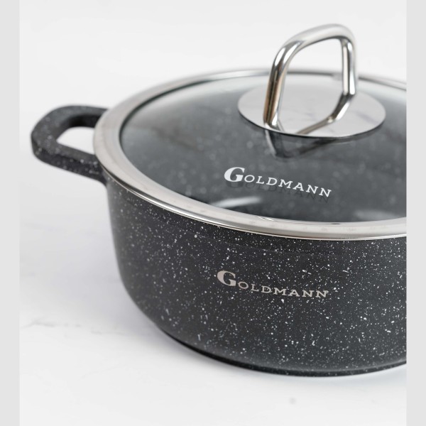 Тенджера Goldmann 22см, 3л, керамични слоеве