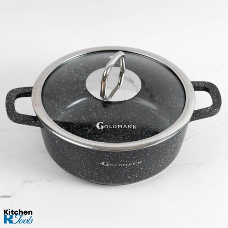 Златна тенджера 7.9L с керамично покритие