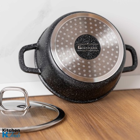 Златна тенджера 7.9L с керамично покритие