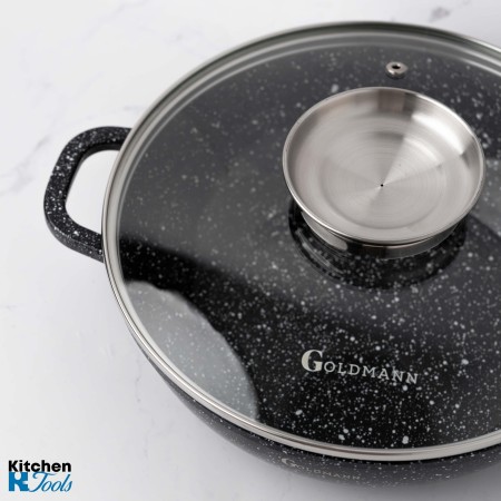 Лята алуминиева тенджера Goldmann, 32x8.5 см