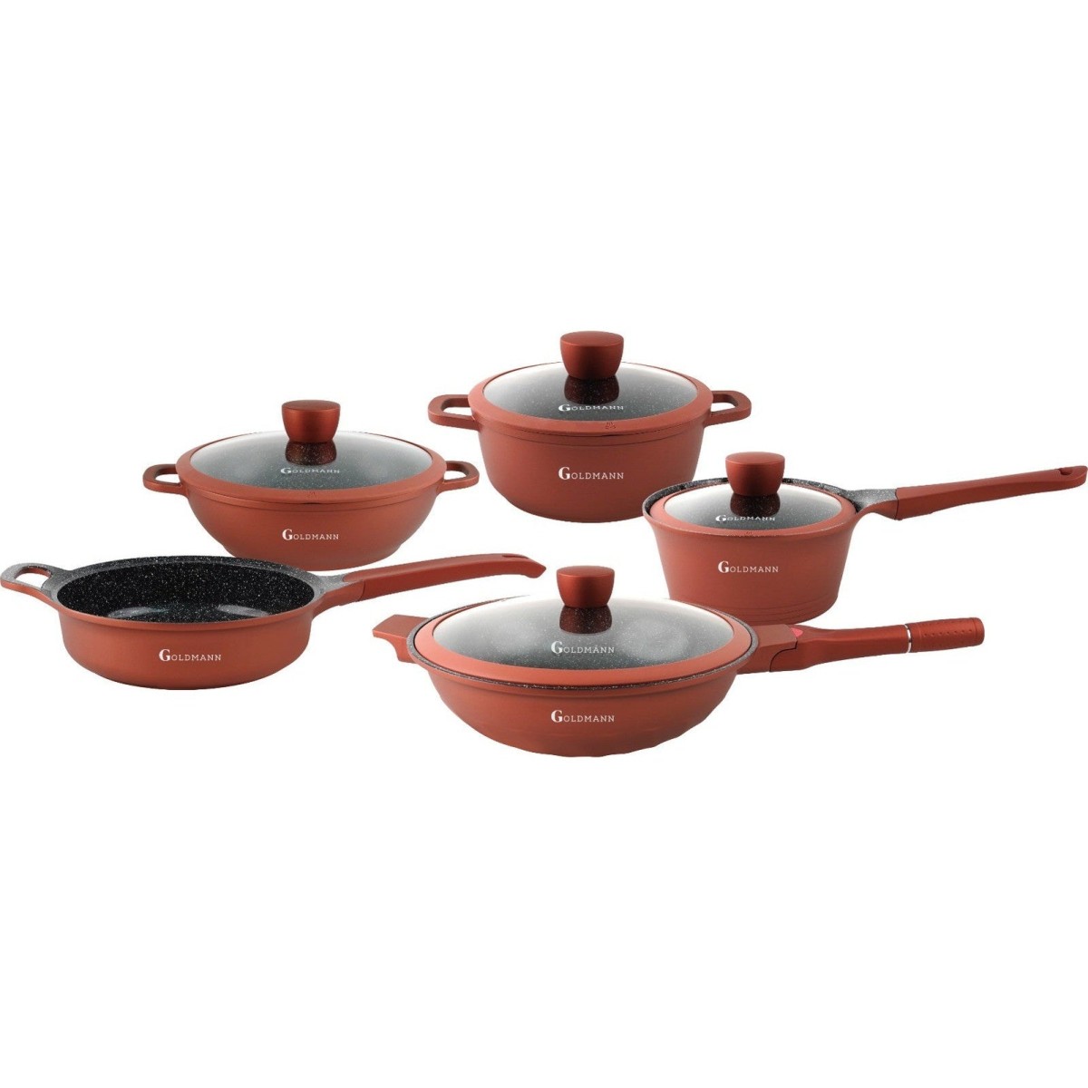 Комплект ляти алуминиеви съдове 9 части