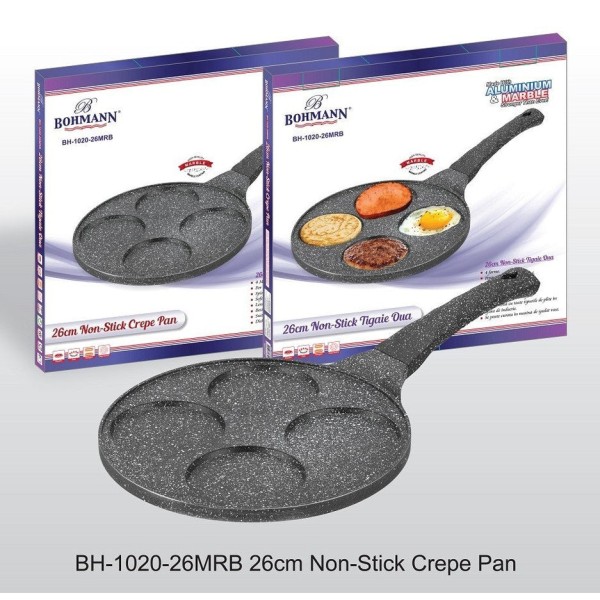 Алуминиев тиган за яйца и палачинки, 26см