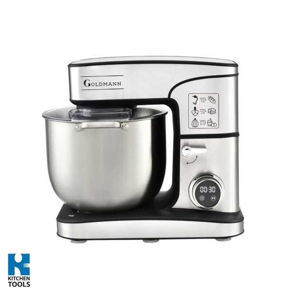Планетарен миксер Goldmann 3500W, 16L, 12 скорости, метален