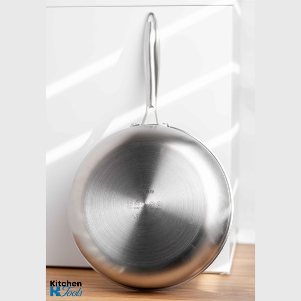 Хибриден уок тиган FUSIONHEX PRO II, 24x5 см, с капак, против надраскване, незалепващо покритие, неразрушима стомана