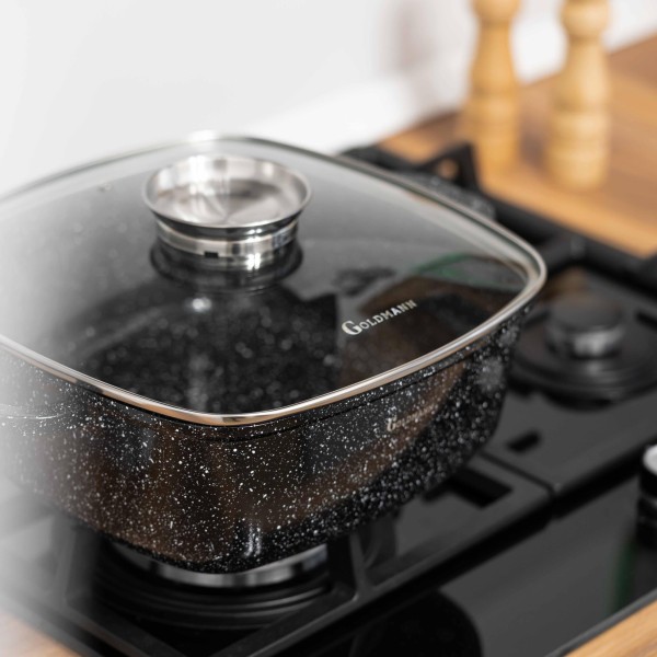 Тенджера индукция 28x11 см, 6.5L - Goldmann