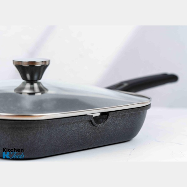 Грил тиган 28см, лят алуминий, Bohmann