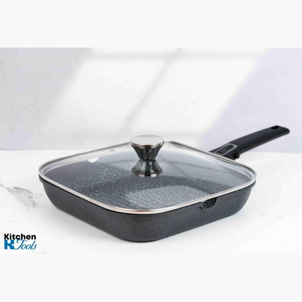 Грил тиган 28см, лят алуминий, Bohmann