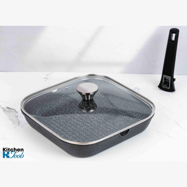 Грил тиган 28см, лят алуминий, Bohmann