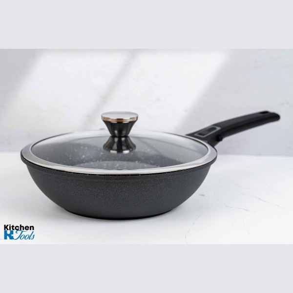 Уок тиган Goldmann 28см, незалепващ, индукция