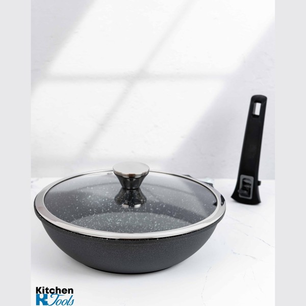 Уок тиган Goldmann 28см, незалепващ, индукция