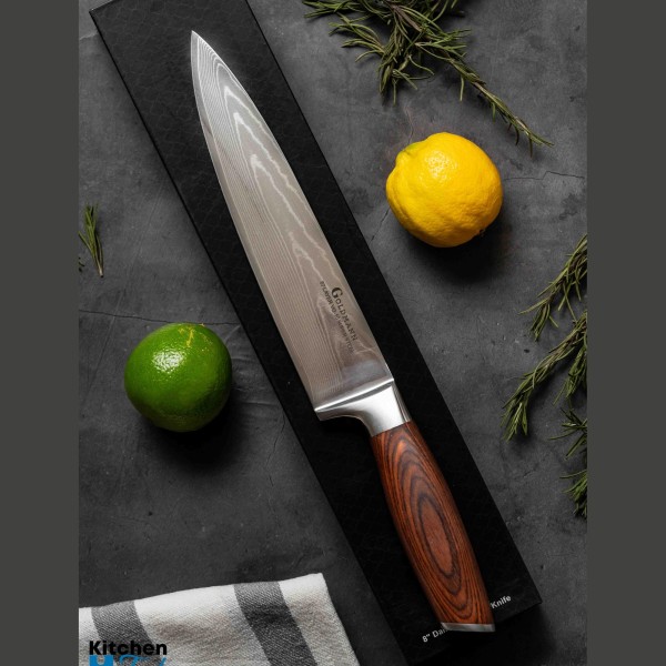 Професионален готварски нож Дамаска стомана