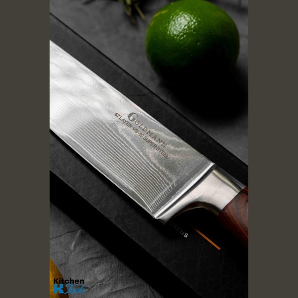 Професионален готварски нож Дамаска стомана