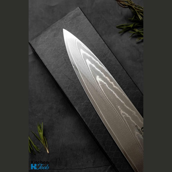 Професионален готварски нож Дамаска стомана
