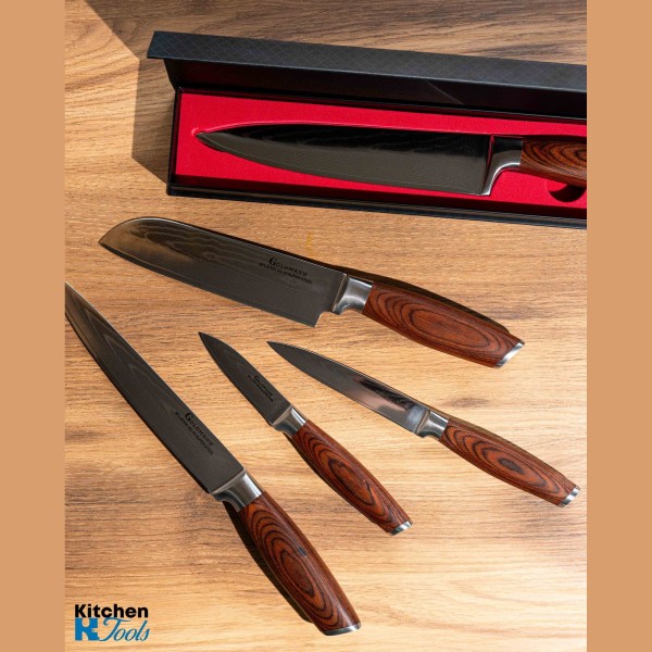 Професионален готварски нож Дамаска стомана