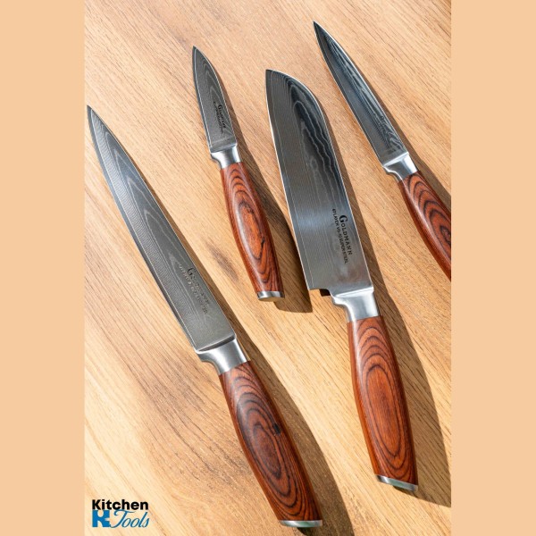 Професионален готварски нож Дамаска стомана