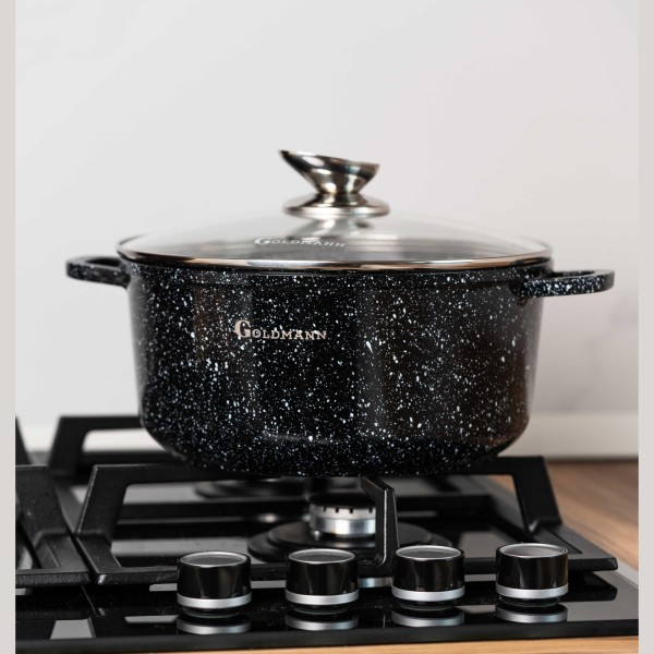 Комплект тенджери Goldmann с капаци 20/24/28 см