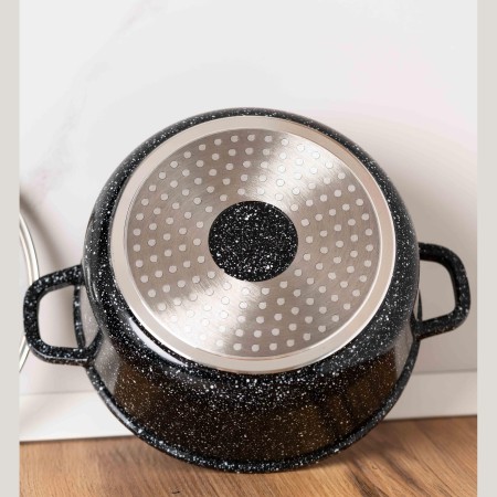 Комплект от 8 тенджери и тиган с гранитно покритие