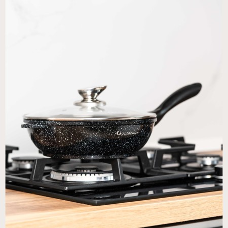 Комплект от 8 тенджери и тиган с гранитно покритие