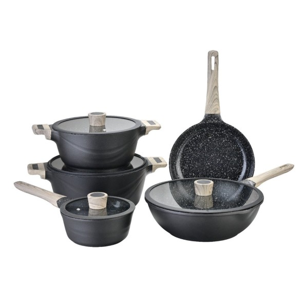 Комплект от 9 тигана Goldmann - керамични слоеве