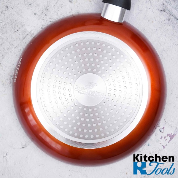 Алуминиев тиган 24x4,3 см, мраморна вътрешност