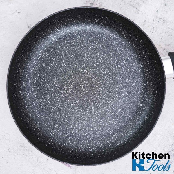 Алуминиев тиган 28 см с мраморно покритие