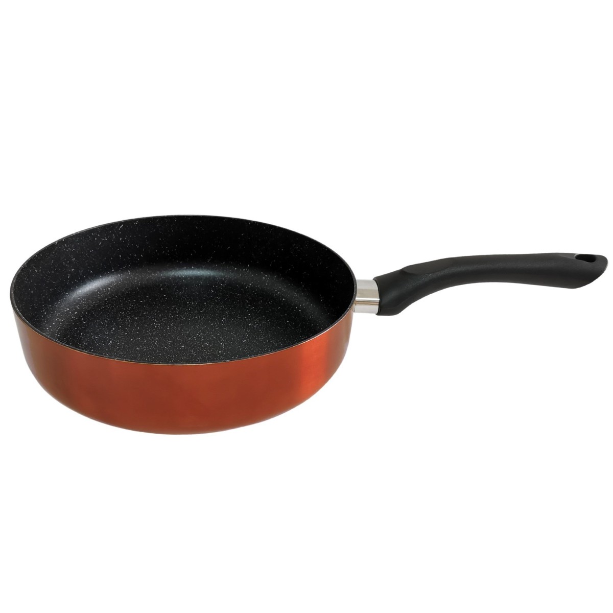 Висок алуминиев тиган 26 см с мраморно покритие