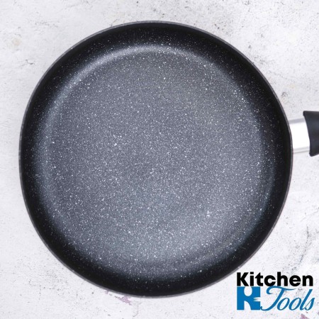 Висок алуминиев тиган 26 см с мраморно покритие