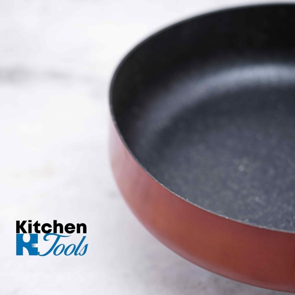 Висок алуминиев тиган 26 см с мраморно покритие